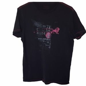 Banana Republic Graphic Shirt Black Size Small